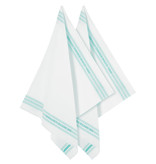 De Witte Lietaer Tea towel Dish, Aqua - 2 pieces - 65 x 70 cm - Cotton/Linen