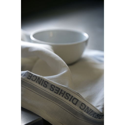 De Witte Lietaer Tea towel Dish, Black - 2 pieces - 65 x 70 cm - Cotton/Linen