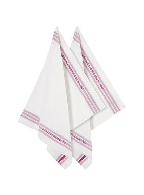 De Witte Lietaer Tea towel Dish Fuchsia 2 pieces 65 x 70 cm