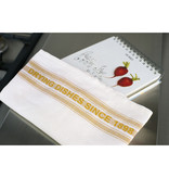 De Witte Lietaer Tea towel Dish, Ocher - 2 pieces - 65 x 70 cm - Cotton/Linen