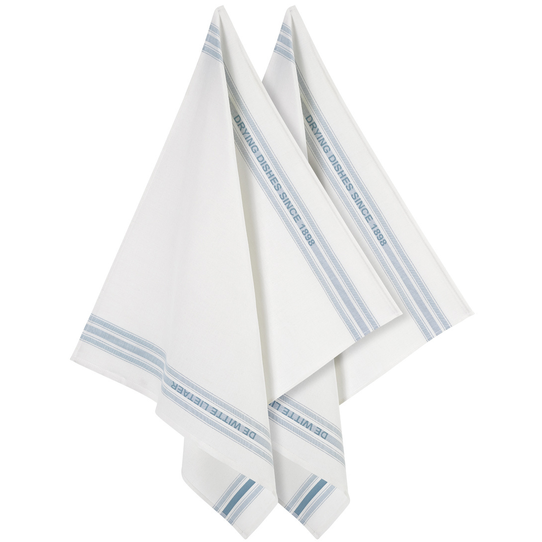 De Witte Lietaer Tea towel Dish, Oxyde - 2 pieces - 65 x 70 cm - Cotton/Linen