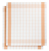 De Witte Lietaer Theedoek Mixte, Oranje - 2 stuks - 65 x 65 cm - Katoen/Linnen
