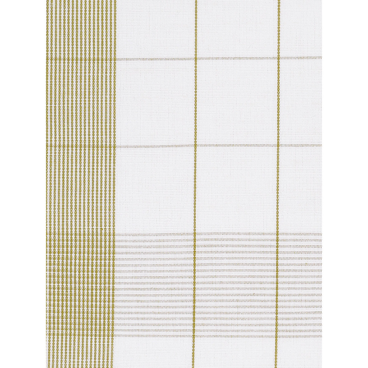 De Witte Lietaer Tea towel Mixte, Yellow-green - 2 pieces - 65 x 65 cm - Cotton/Linen