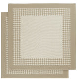 De Witte Lietaer Tea towel Pied de Poule, Moonlight - 2 pieces - 65 x 65 cm - Cotton