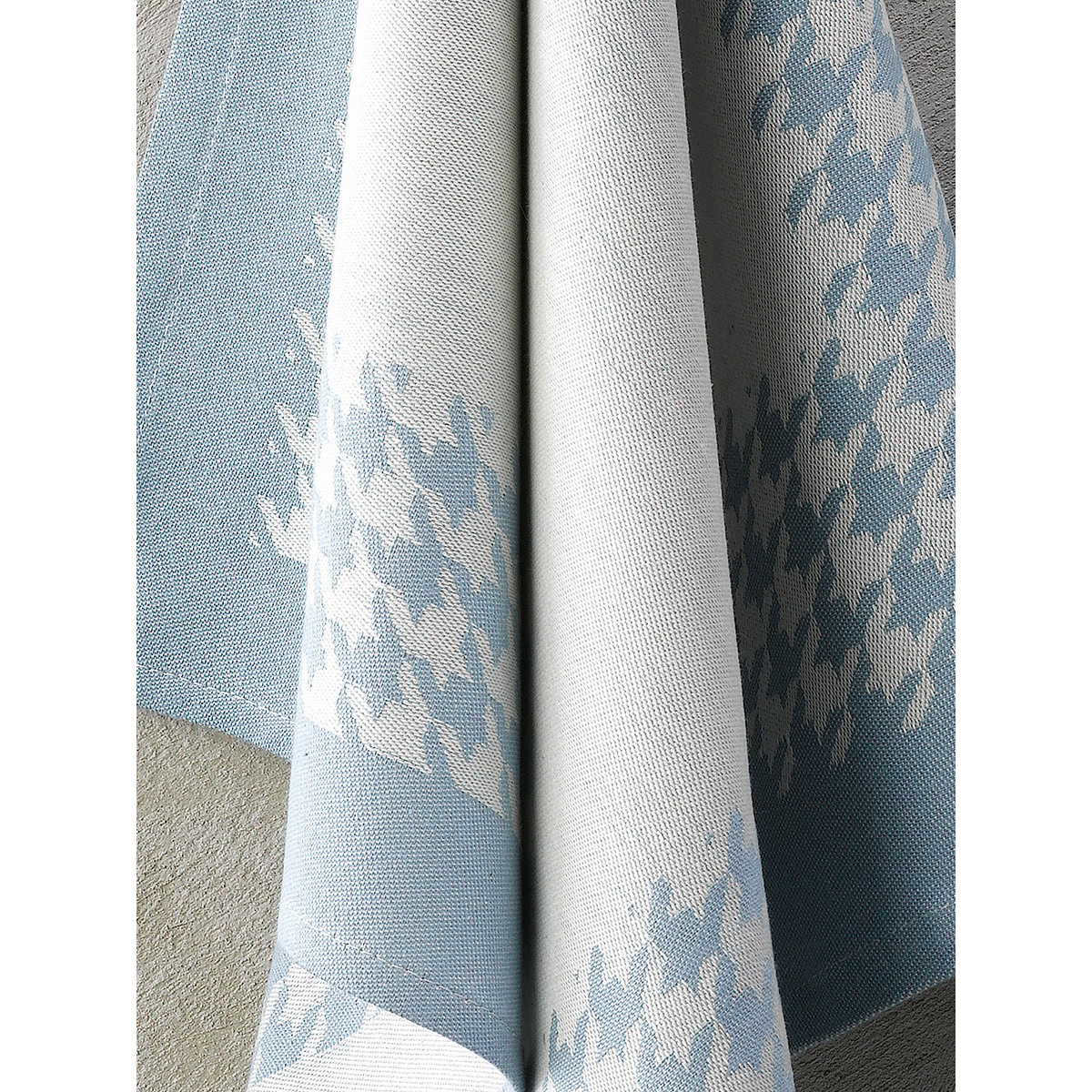 De Witte Lietaer Tea towel Pied de Poule, Oxyde - 2 pieces - 65 x 65 cm - Cotton