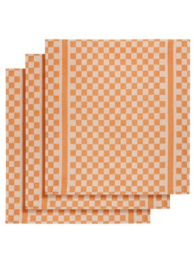 De Witte Lietaer Tea towel Groom-A Orange 3 pieces 65 x 70 cm