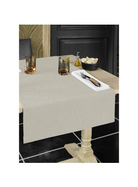 De Witte Lietaer Table runner Gibson Beige 50 x 145 cm Polyester