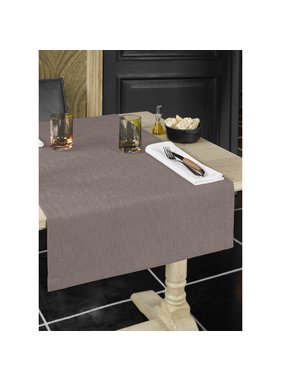 De Witte Lietaer Table runner Gibson Taupe 50 x 145 cm Polyester