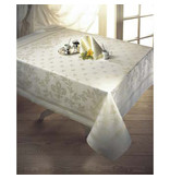 De Witte Lietaer Tablecloth, Lilium White - 160 x 360 cm - 100% Damask Cotton