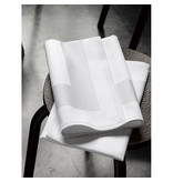 De Witte Lietaer Napkins, Luna-A White (4 pcs.) - 51 x 51 cm - 100% Damask Cotton