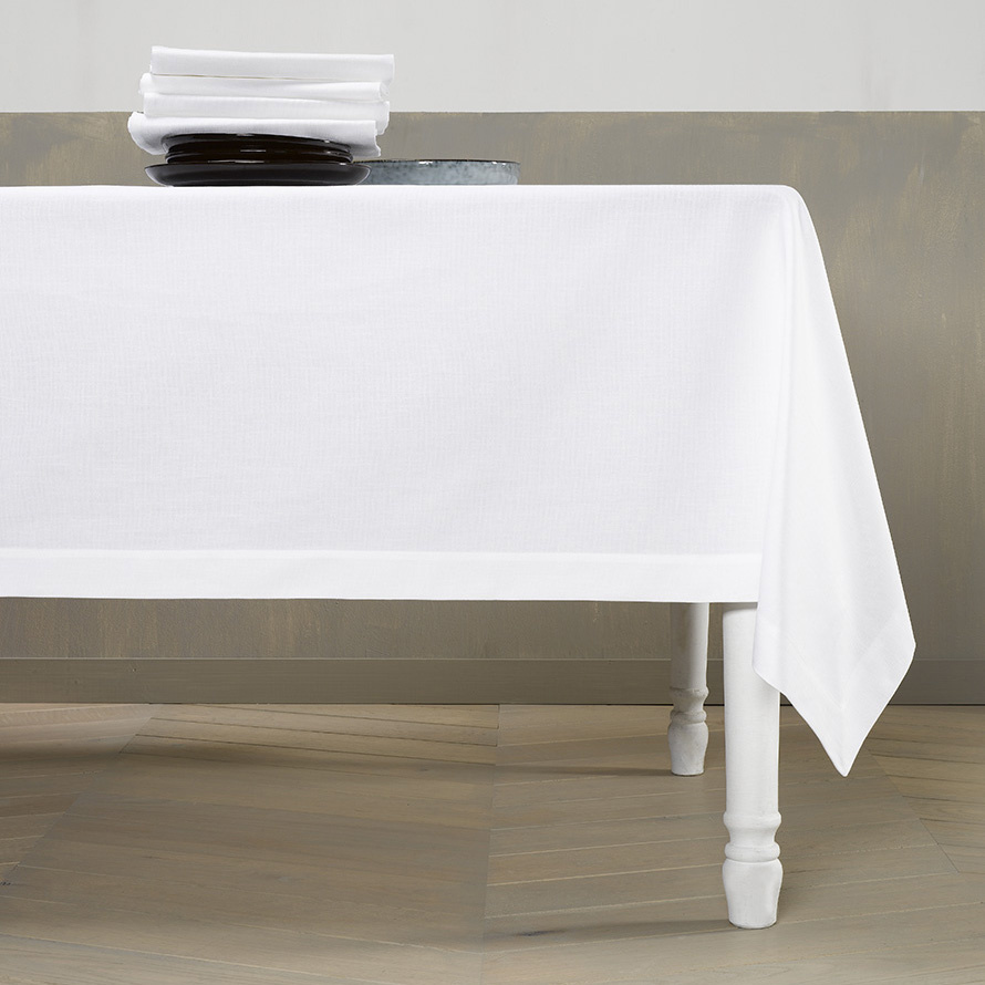 De Witte Lietaer Tafellaken, Sonora Wit - 160 x 310 cm - 100% Katoen