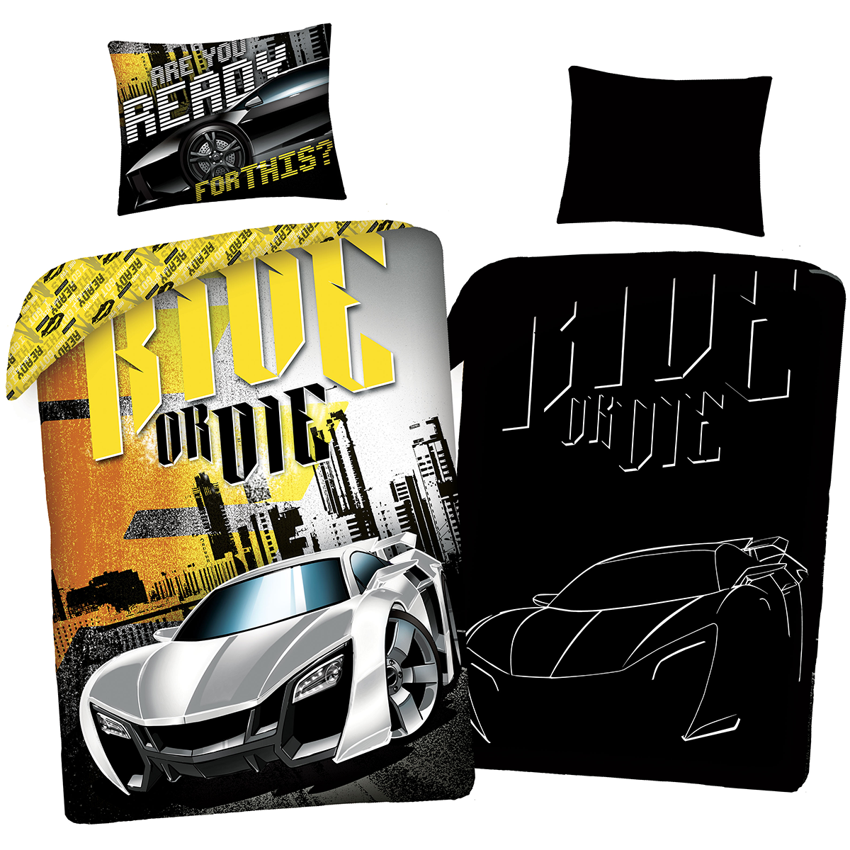 The Fast and the Furious Duvet cover Ride or Die - Glow in the Dark - 140 x 200 + 70 x 90 cm - Cotton