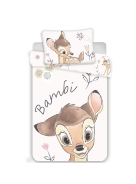 Disney Bambi BABY dekbedovertrek 135 x 100 cm / 40 x 60 cm - Katoen