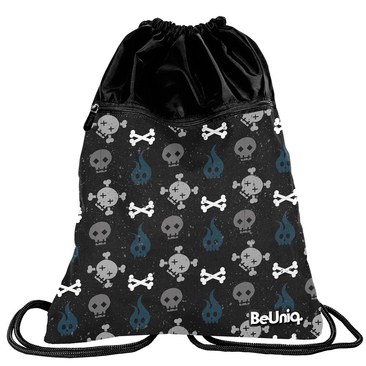 BeUniq Gymbag Skull - 47 x 37 cm - Polyester