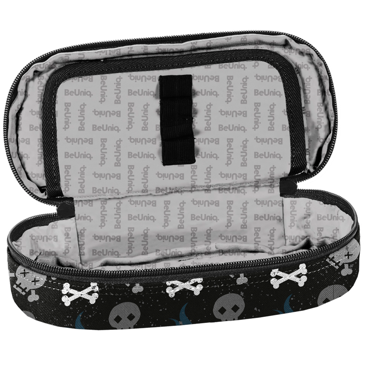 BeUniq Etui, Skull - 23 x 10 x 5 cm - Polyester