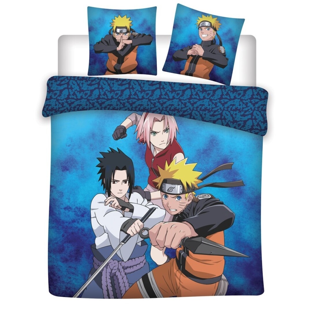 Naruto Duvet cover, Jutsu -Lits Jumeaux - 240 x 220 cm + (2) 65 x 65 cm - Cotton