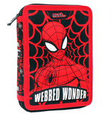 Spiderman Filled Pencil Case, Webbed Wonder - 21 x 15 x 5 cm - 31 pcs. - Polyester