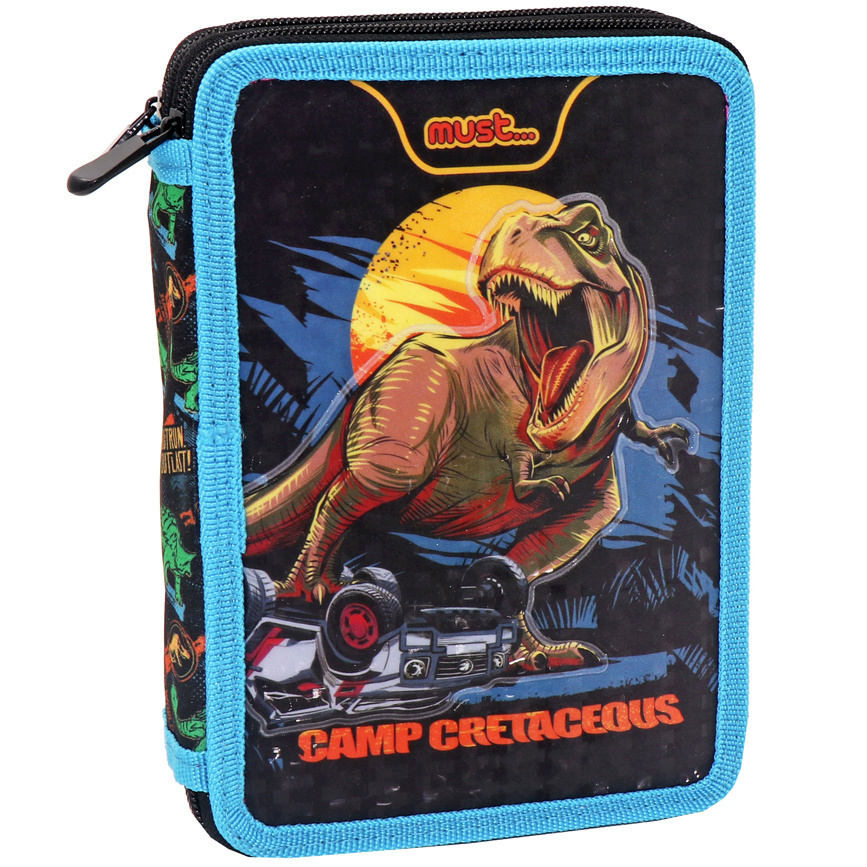 Jurassic World Filled Pencil Case, Camp Cretaceous - 21 x 15 x 5 cm - 31 pcs. - Polyester