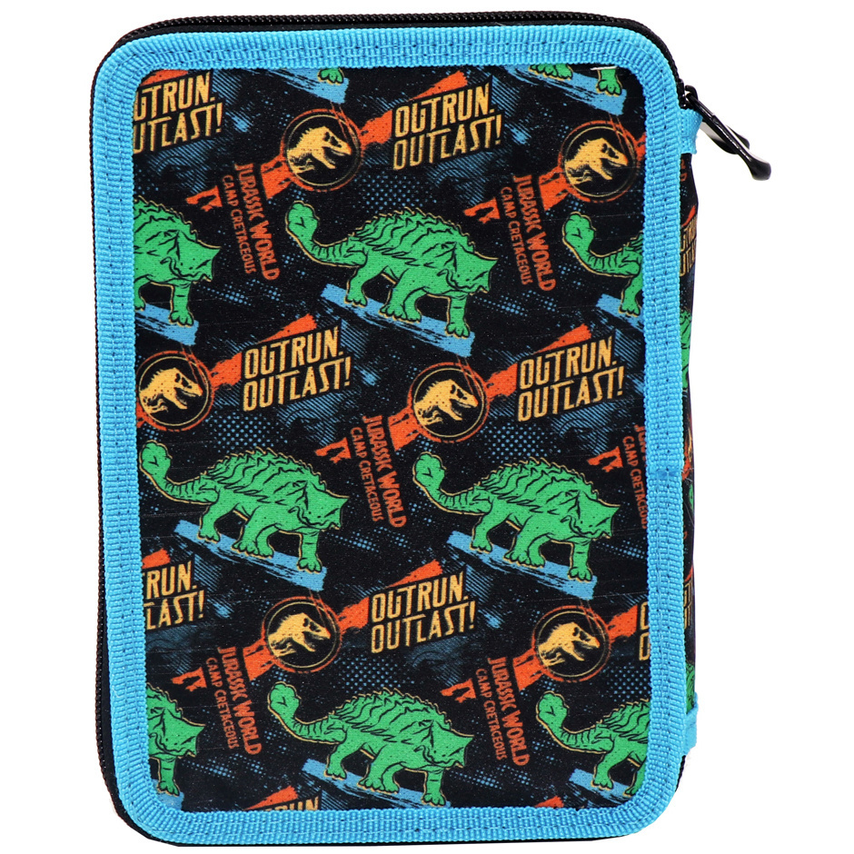 Jurassic World Filled Pencil Case, Camp Cretaceous - 21 x 15 x 5 cm - 31 pcs. - Polyester