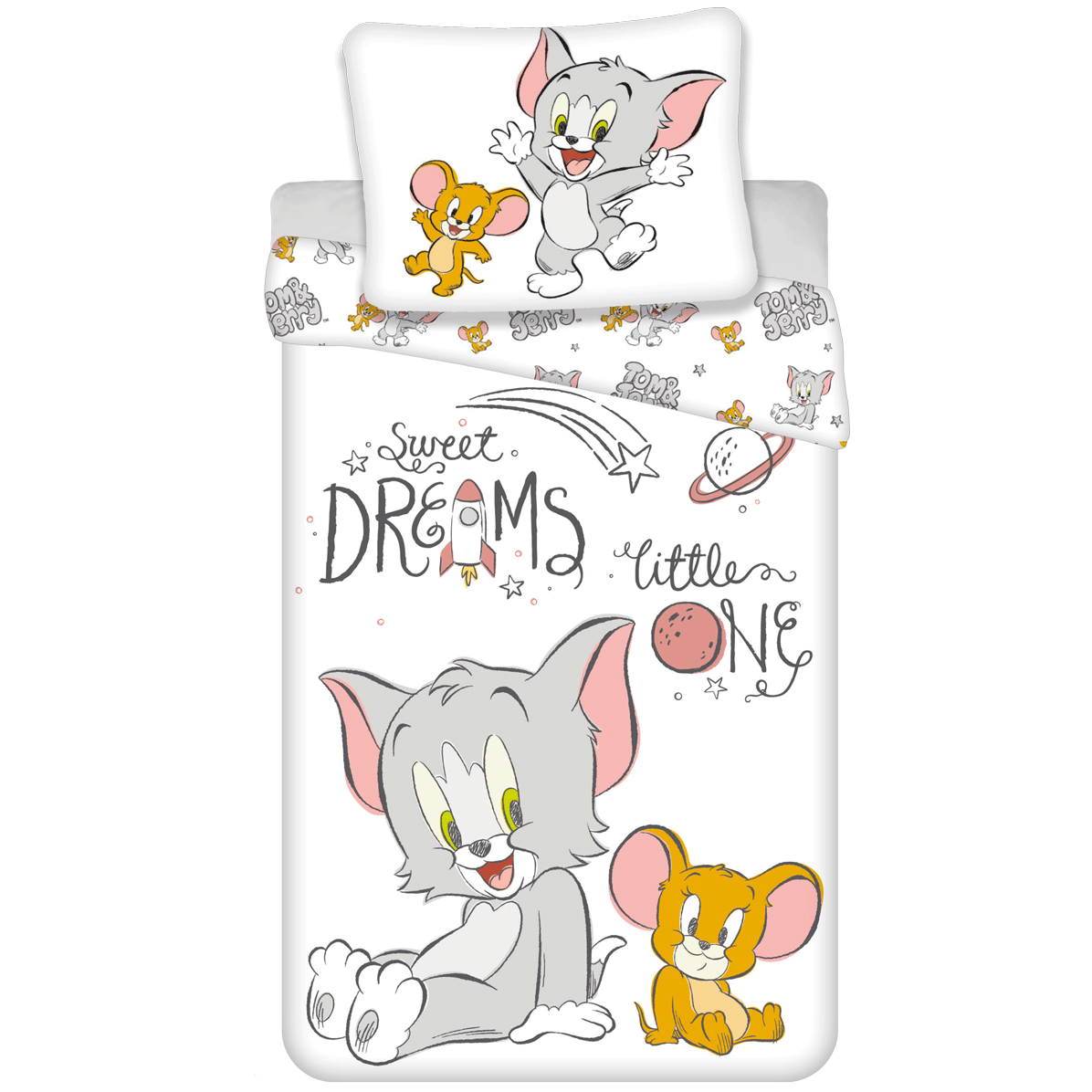 Tom and Jerry BABY Duvet cover - 135 x 100 + 40 x 60 cm - Cotton