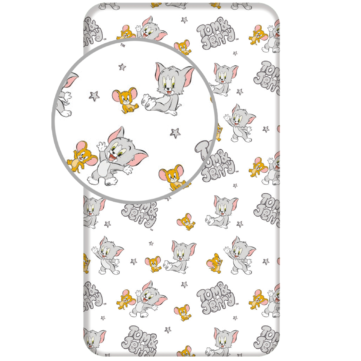 Tom and Jerry Fitted sheet Young - Single - 90 x 200 cm - Cotton