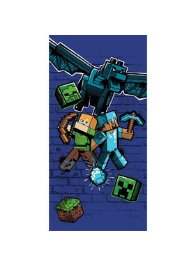 Minecraft Beach towel Metro Art Survive 70 x 140 cm Cotton