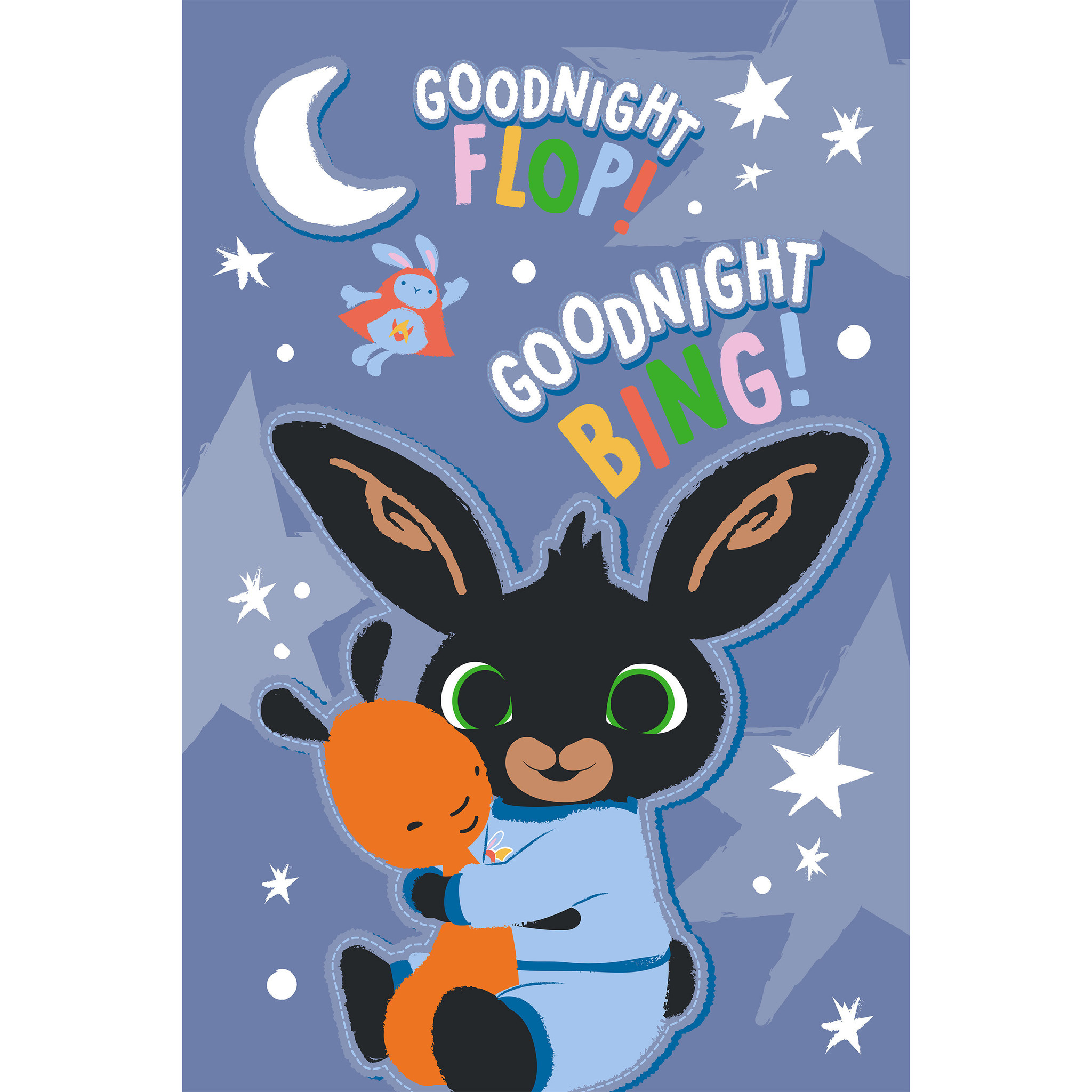 Bing Bunny Fleece Blanket, Goodnight - 100 x 150 cm - Polyester