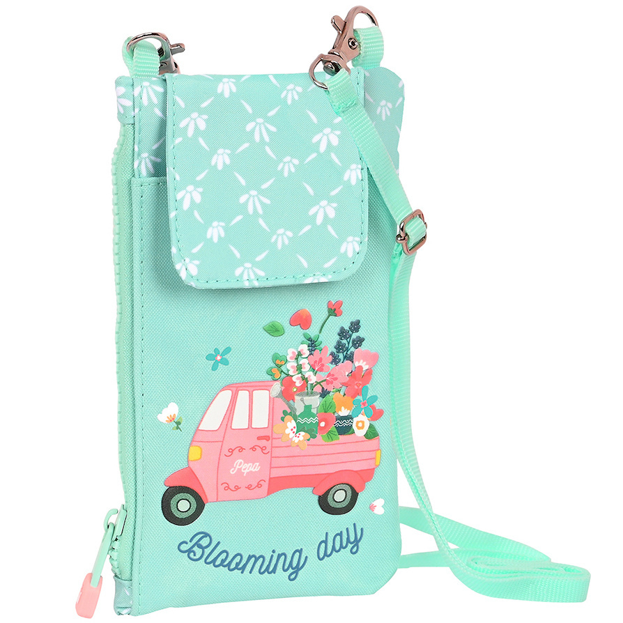 GLOWLAB Phone bag, Blooming day - 19 x 10 cm - Polyester