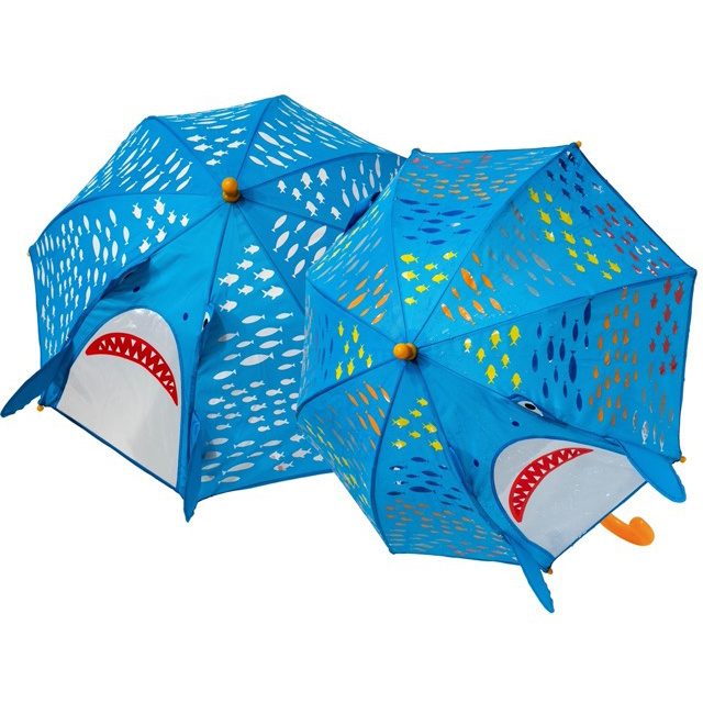 Floss & Rock Umbrella Shark - 54 cm x Ø 56 cm - Changes color