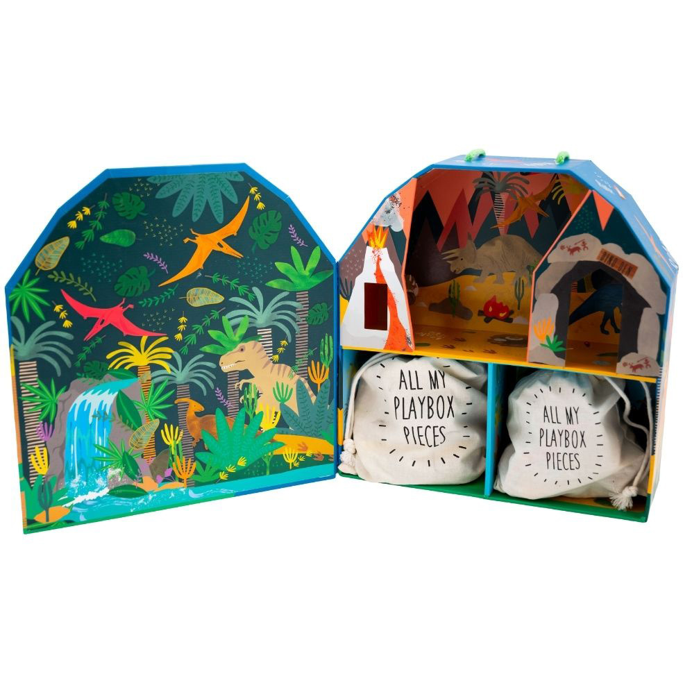 Floss & Rock Playbox Dino - 28.5 x 27.5 x 10 cm