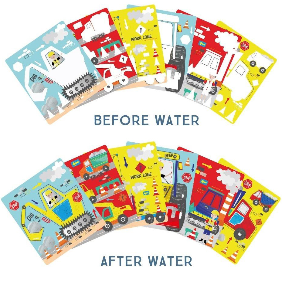 Floss & Rock Water Flip Cards, Construction - 26 x 20 x 9cm