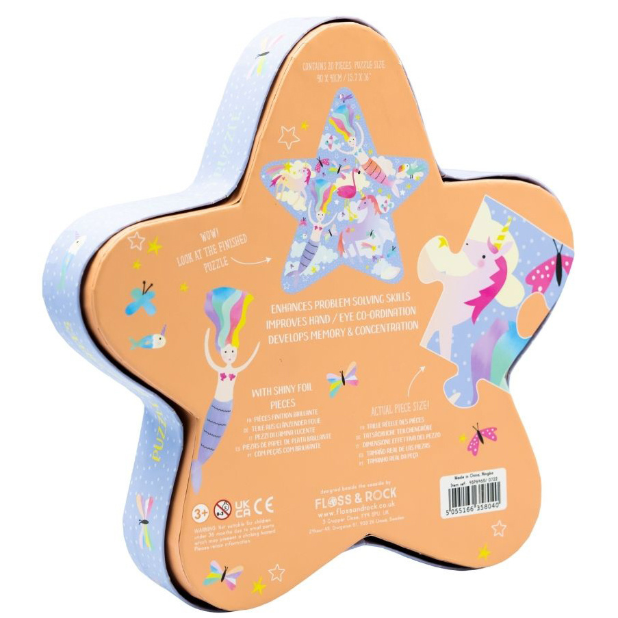 Floss & Rock Puzzel Fantasie - 20 stukjes - 40 x 41 cm