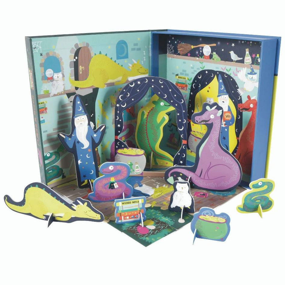 Floss & Rock Playbox, Wizard - 2 in 1 - 21.5 x 21.5 x 4.5 cm