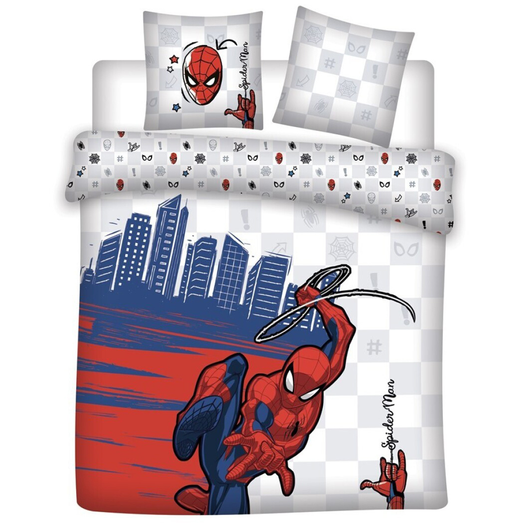 Spiderman Duvet cover City - Lits Jumeaux - 240 x 220 cm - Cotton