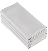 De Witte Lietaer Napkins, Kalahari Gray / White (4 pcs.) - 51 x 51 cm - 100% Cotton