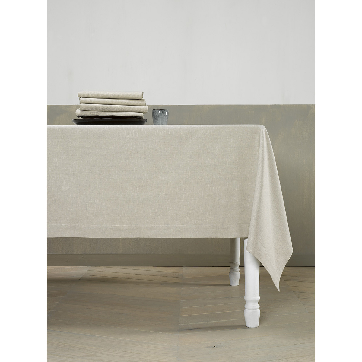 De Witte Lietaer Tablecloth, Sonora Flint - 160 x 310 cm - 100% Cotton