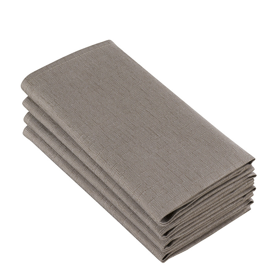 De Witte Lietaer Servetten, Sonora Ash (4 st.) - 50 x 50 cm - 100% Katoen