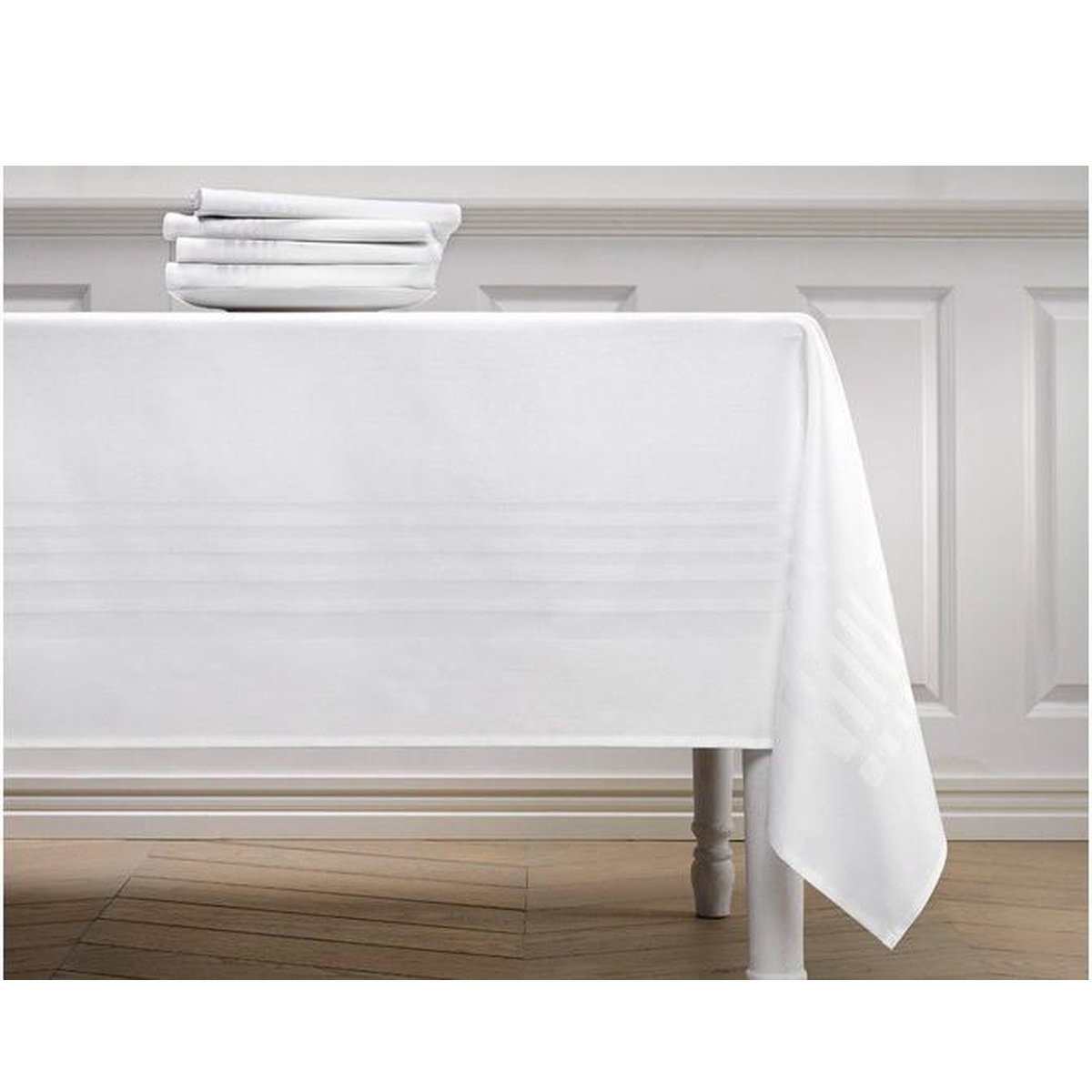 De Witte Lietaer Tafellaken Deauville Wit - 160 x 310 cm - 100% Katoen
