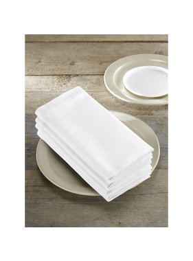 De Witte Lietaer Napkins Kalahari White 4 pieces 51 x 51 cm Cotton