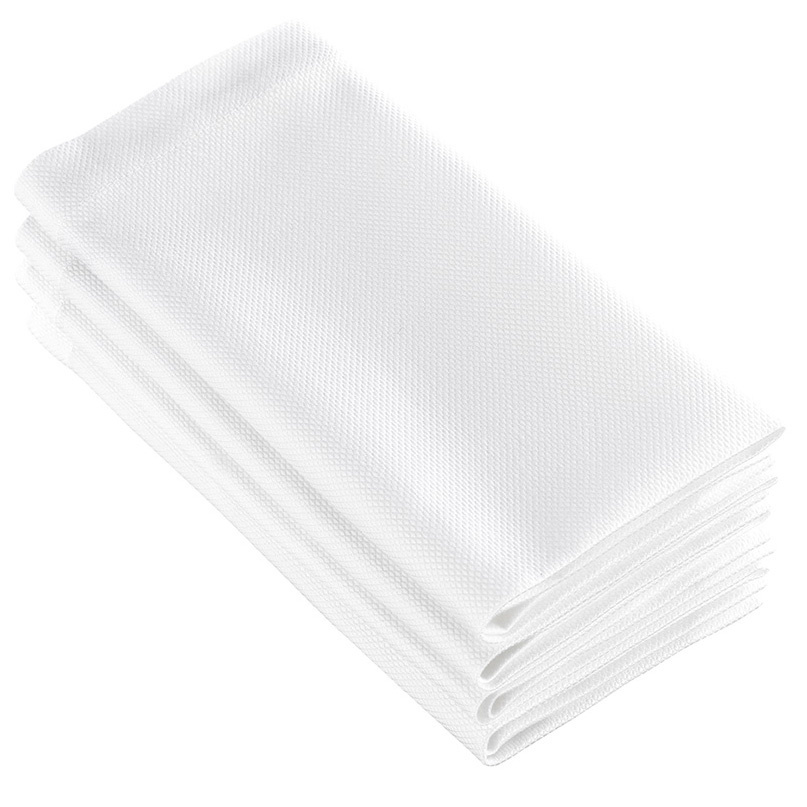 De Witte Lietaer Napkins, Kalahari White (4 pcs.) - 51 x 51 cm - 100% Cotton