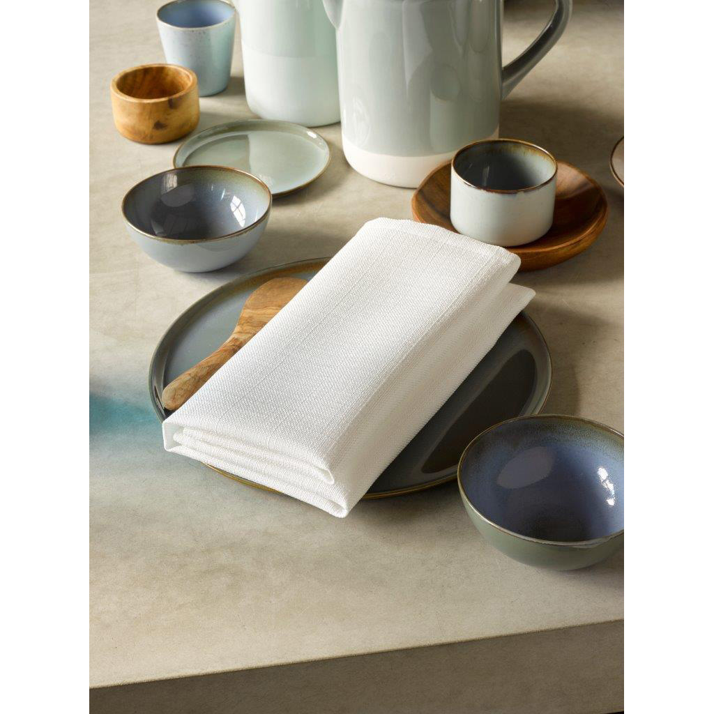 De Witte Lietaer Napkins, Kalahari White (4 pcs.) - 51 x 51 cm - 100% Cotton