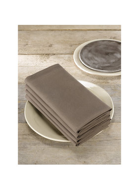 De Witte Lietaer Napkins Kalahari Cocoa 4 pieces 51 x 51 cm Cotton