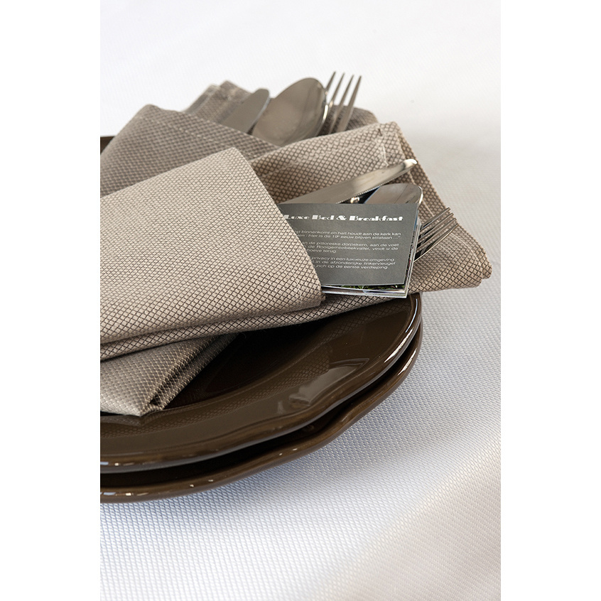 De Witte Lietaer Napkins, Kalahari Cocoa (4 pcs.) - 51 x 51 cm - 100% Cotton