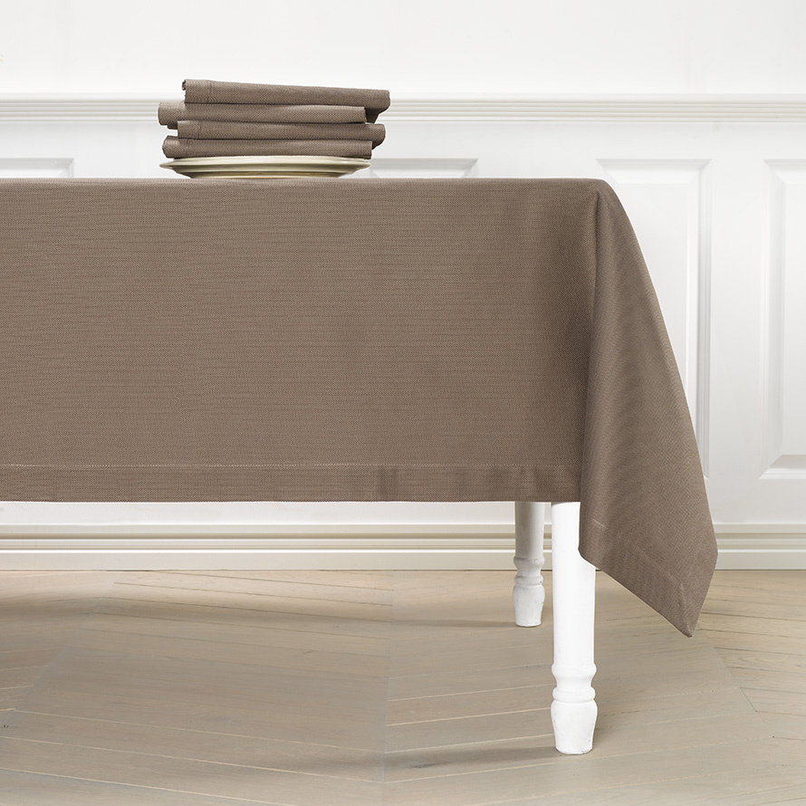 De Witte Lietaer Tablecloth, Kalahari Cacao - 170 x 260 cm - 100% Cotton