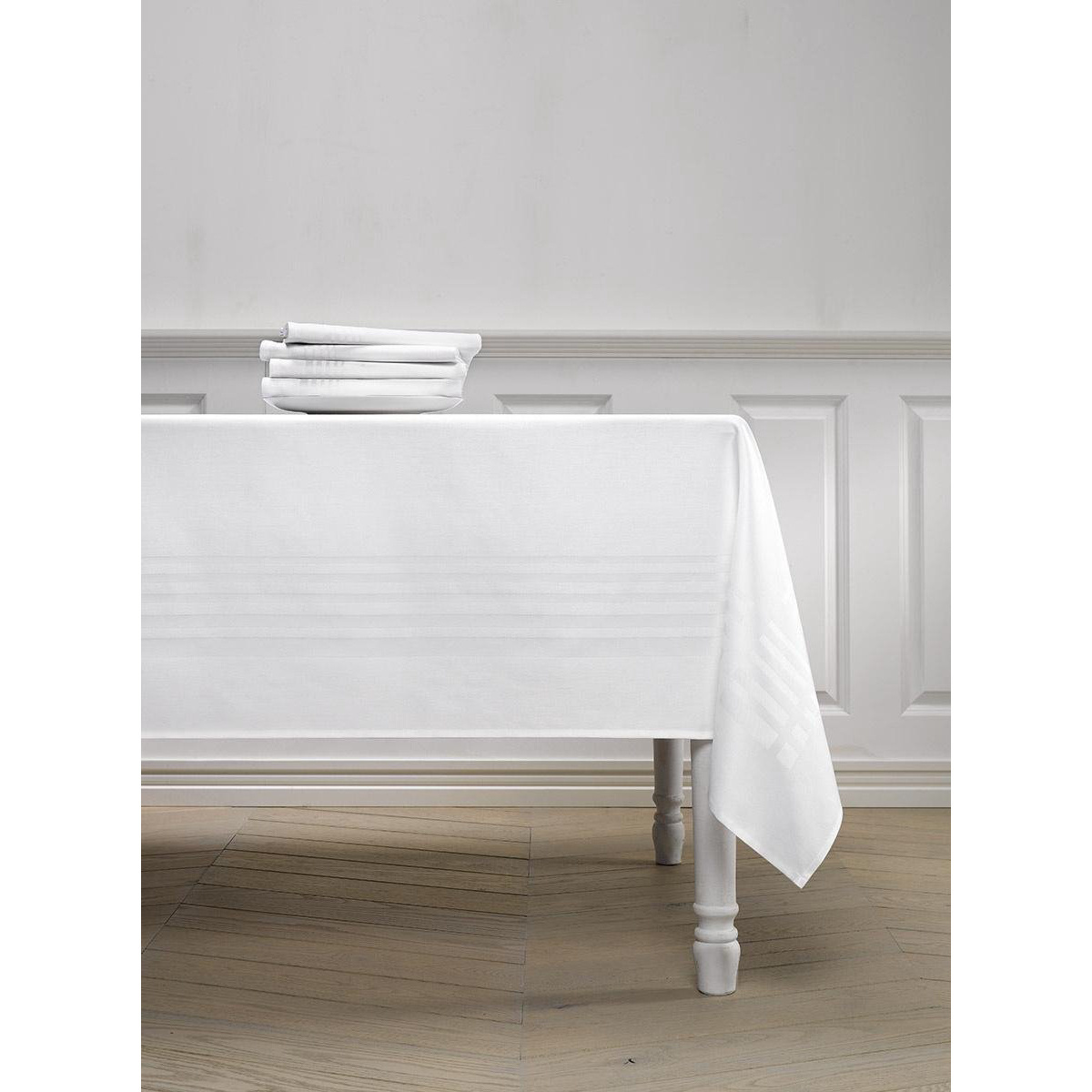 De Witte Lietaer Tablecloth Deauville White - 160 x 260 cm - 100% Cotton