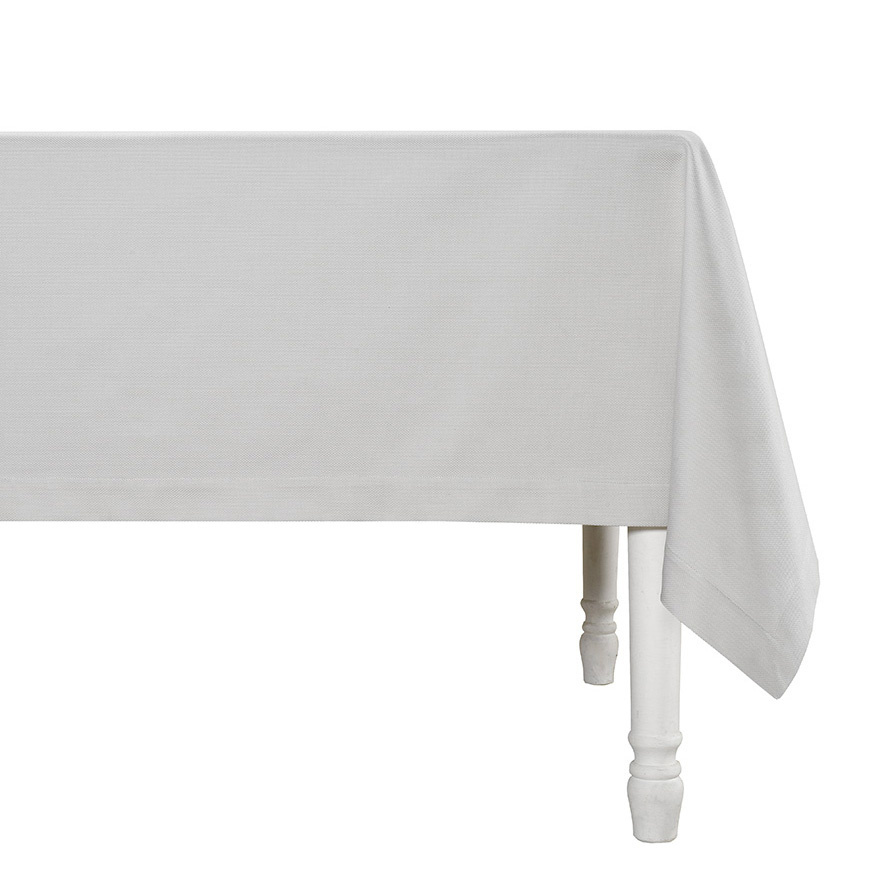 De Witte Lietaer Tablecloth, Kalahari Grey/White - 170 x 360 cm - 100% Cotton