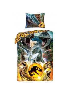 Jurassic World Dekbedovertrek Dino 140 x 200 + 70 x 90 cm