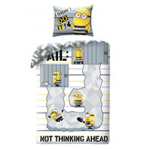 Minions Dekbedovertrek Think Ahead - Eenpersoons - 140 x 200 cm - Katoen