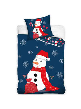 Kerst Duvet cover Snowman 140 x 200 cm Cotton