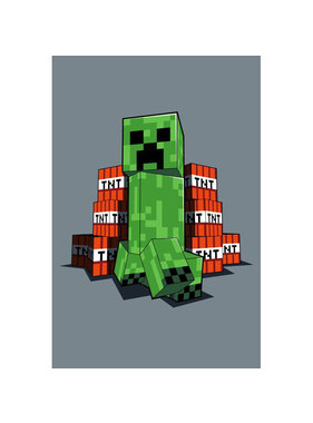 Minecraft Fleece blanket Creeper 110 x 140 cm Polyester